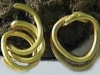 Spirals from golden pipe